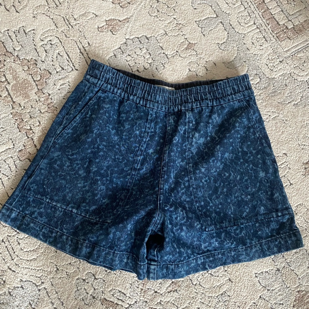 Everlane denim utility shorts